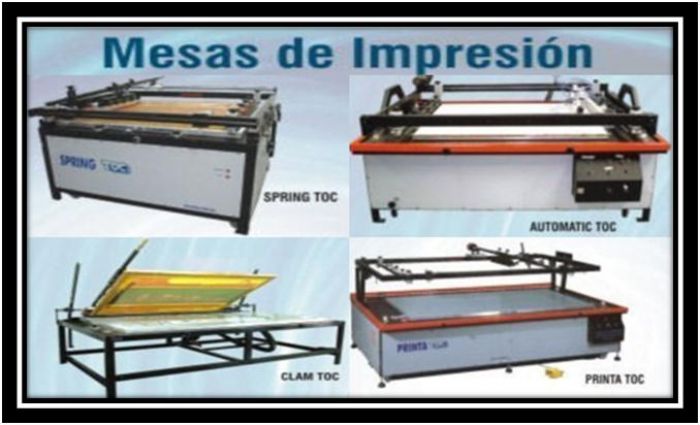 MESAS DE IMPRESIÓN  SERIGRAFICAS 